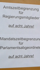 Begrenzung von Mandats- und Amtszeiten auf acht Jahre